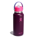 32oz Wide Mouth Flex Straw Water Bottle Sugar Plum