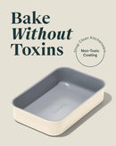 9x6.5” Nonstick Ceramic Small Rectangle Pan - Cream