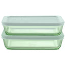Simply Store® Tinted 4pc Lidded Rectangle Storage Set - Green
