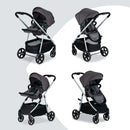 Grove Modular Lightweight Baby Stroller - Pindot Stone