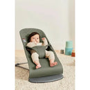Bouncer Bundle Woven, Classic Quilt with Toy - Dark Green