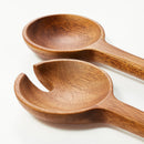 Wood Salad Serving Spoon Set - Brown