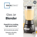 5 Speed Glass Jar Blender - 48 Oz