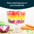 Footed Glass Trifle Bowl - Modern Serving Dish