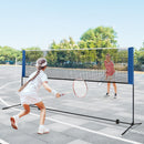 10/14 Feet Adjustable Badminton Net Stand With Portable Carry Bag-10 Feet