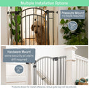 Extra Tall Decor Safety Gate - Gray