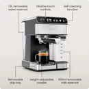 4 Shot Steam Espresso Maker with Frothing Wand