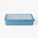 8-Compartment Large Plastic Snack Bento Box - Gray