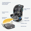 4Ever DLX Grad 5-in-1 Convertible Car Seat - Harrison