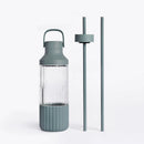 Dual Cap Glass Hydration Bottle - 25oz