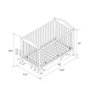 Adele 3-in-1 Convertible Crib - Espresso