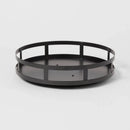 1-Tier Metal Lazy Susan Turntable - Black