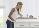 Contoured Changing Pad with Plush Cover - Grey
