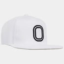Flat Brim Snapback Baseball Hat - White