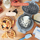 Rotating Belgian Waffle Maker - Cornflower Blue