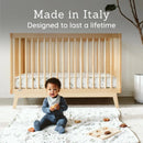 Baby Soho 3-in-1 Convertible Crib Mid-Century Modern - Natural