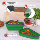 Pizza Pack Silicone Storage Container - Green
