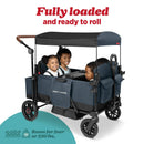 Pathfinder+ Quad 4 Seat Stroller Wagon - Steel Gray