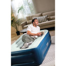 Elevated Pillow Rest Twin Air Mattress - Off-White/Blue