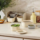 11pc Food Storage Containers Set - Cream