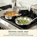Tri-Ply Clad Stainless Steel 13-Piece Cookware Set