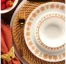 Corelle 16pc Butterfly Gold Dinnerware Set