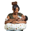 Nursing Pillow - Neutral Plants and Animals