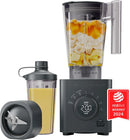 Chefman 1300W Professional Blender With Auto Blend and 20oz Travel Jar - Black