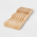 Natural In Drawer Knife Organizer Yellow - ™: Knife Storage Drawer Insert, Holder for Kitchen