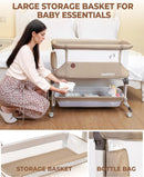 Baby Bassinet Bedside Sleeper - Camel