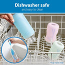 Narrow Glass Baby Bottle with Level 1 Nipple - Clear