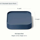 Spoon Rest Set of 2 - Navy