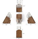 L Series 17-Piece German Steel Forged Knife Set - White
