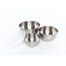 Set of 3 Stainless Steel Mixing Bowls with Lids