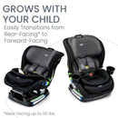 Poplar 2 in 1 Convertible Car Seat - Stone Onyx