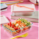 Simply Store® 4pc Rectangle Glass Food Storage Set