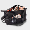 Faux Neoprene Weekender Bag - Black