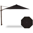 Treasure Garden, 11.5 Foot Aluminum Manual Octagon Cantilever Umbrella, Black on Bronze