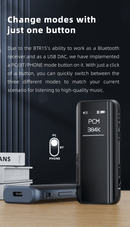 FiiO BTR15 Portable Hi-Fi Bluetooth DAC/Amp (Apos Certified)
