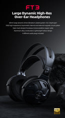 FiiO FT3 Large Dynamic Over-Ear Headphones (Apos Certified)