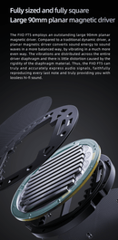 FiiO FT5 90mm Open Back Planar Magnetic Headphones