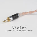 Moondrop Lyre Acoustics Violet 22AWG Litz 6N OCC Cable