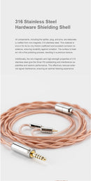 Moondrop x LYRE Acoustics Silver Pill Earphone Upgrade Cable