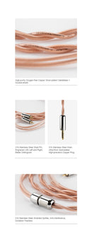 Moondrop x LYRE Acoustics Silver Pill Earphone Upgrade Cable