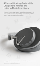 Moondrop Edge High-Fidelity Portable Wireless ANC Headphone (Apos Certified)