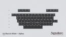 SA Black & White Keycap Set