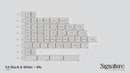 SA Black & White Keycap Set
