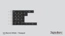 SA Black & White Keycap Set