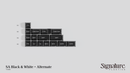 SA Black & White Keycap Set