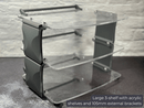 Sound Solver Large Desktop Audio Rack | External Brackets | Acrylic Shelves